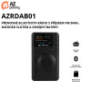 AZRDAB01 - přenosné Bluetooth rádio s příjmem FM/DAB+, microSD slotem a dobíjecí baterií